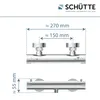 SCHÜTTE LONDON mitigeur de douche avec thermostat, Voir les images du produit 22