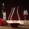 Décanteur à vin en forme de U en cristal, carafe à vin, Voir les images du produit 2
