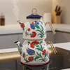 Serenk 2-teiliges Emaille-Teekannen-Set – 1,1 L + 2,1 L, Produktbild-Vorschau 2