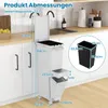 COSTWAY 3-in-1 Multifunktionaler Mülleimer, Produktbild-Vorschau 7