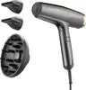 A professional studio shot of a hairdryer and its attachments on a white background. Anteprima dell’immagine prodotto