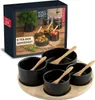 Moritz & Moritz 4x Dipschalen schwaz rund Produktbild-Vorschau 1