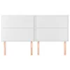 The Living Store Kopfteile 4 Stk. Weiß 100x5x78/88 cm Produktbild-Vorschau 4