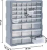 vidaXL Organizzatore multi-cassetto con 39 cassetti Anteprima dell’immagine prodotto 6