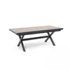 Table extensible aluminium et céramique avec 10 chaises - Voir les images du produit 6