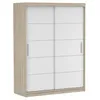 Armoire à portes coulissantes Armoire 150 cm Sonoma/blanc Voir les images du produit 4