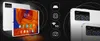 A marketing image showcasing a tablet with its features highlighted by icons. Podgląd zdjęcia produktu