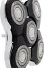 A close-up, detailed view of the shaving heads of an electric shaver. Podgląd zdjęcia produktu