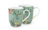 PIP STUDIO Jolie Flowers Blue Becher mit Henkel klein Set2 Produktbild-Vorschau 1