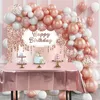 Set tovaglia compleanno oro rosa 137x187cm e sfondo Anteprima dell’immagine prodotto 4