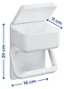 Maximex Toilettenpapierhalter 2 in 1, mit Ablage für Produktbild-Vorschau 7