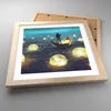 Gerahmtes Poster - Rahmen in heller Eiche - Boot Wasser Produktbild-Vorschau 3