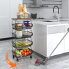 Servierwagen Küchenwagen Beistellwagen Rollwagen Obstkorb Produktbild-Vorschau 2