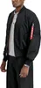 A man wearing a black bomber jacket. Produktbild-Vorschau