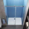 A modern bathroom with a glass shower enclosure. Produktbild-Vorschau