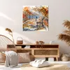 Bild auf Leinwand - Leinwandbild - Path Bench Herbst Frau - Produktbild-Vorschau 7