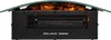 A close-up front view of an electric fireplace. Produktbild-Vorschau