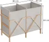 Badschrank für Wäsche Vicco Bruno Beige 80 x 64 cm mit 2 Produktbild-Vorschau 2