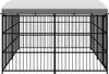 vidaXL Outdoor-Hundezwinger mit Überdachung 300x300x210 cm Produktbild-Vorschau 3