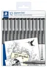 STAEDTLER Fineliner pigment liner 308 schwarz - 12 Produktbild-Vorschau 1