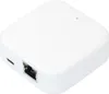 A white electronic device with ports on its side. Produktbild-Vorschau
