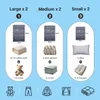 Robuste Vakuumbeutel für Kleidung & Reisen – 6er Pack – mit Produktbild-Vorschau 3