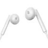 A pair of white in-ear headphones against a white background. Produktbild-Vorschau
