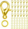 200 Stück Karabinerverschluss Gold, 12mm Produktbild-Vorschau 1