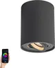 Smarter Aufbaustrahler Dunkelgrau Neigbar inkl  WiFi GU10 Produktbild-Vorschau 10