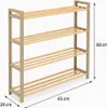 4-stöckiges Schuhregal – 65 x 20 x 68 cm – Schuhschrank aus Produktbild-Vorschau 2
