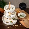 Moritz & Moritz Etagere rund weiß mit Holz Produktbild-Vorschau 5