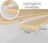 Close-up view of wooden slats with dimensions indicated. Náhľad obrázku produktu