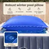 vidaXL Coussin de piscine d'hiver bleu 380 x 180 x 140 cm Voir les images du produit 6