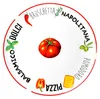 set de 6 assiettes à pizza Tomate | Blanc avec décor Vert & Voir les images du produit 4