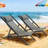 Mondeer Chaise longue pliante 2 pièces, maille respirante Voir les images du produit 12