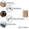 A collage of product features and details for a cabinet. Voir les images du produit