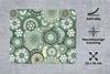 MuchoWow® Mauspad Mousepad Blumen - Grün - Muster 23x19 cm Produktbild-Vorschau 3