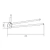 Remo Porte-serviettes double rotatif or rose (70507255-60) Voir les images du produit 2