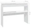 vidaXL Konzolový stolek vysoký lesk bílý 102x30x80 cm Náhled obrázku produktu 6