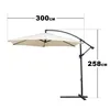 Jopassy Sonnenschirm 300cm Balkon Strandschirm Gartenschirm Produktbild-Vorschau 2