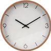 Horloge murale avec finition en bois et chiffres noirs Voir les images du produit 3