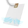 A vacuum cleaner bag with air flow graphics. Produktbild-Vorschau
