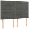 LED Kopfteil Dunkelgrau 144x5x118/128 cm Samt Produktbild-Vorschau 4