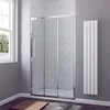 AQUABATOS 120 x 195 cm Duschtür Duschabtrennung Duschwand Produktbild-Vorschau 2