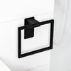 ELMOWO - Edelstahl Handtuchring ohne Bohren in schwarz - Produktbild-Vorschau 1