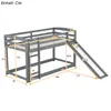 A diagram of a gray bunk bed with dimensions labeled in centimeters. Produktbild-Vorschau