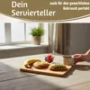 LS-LebenStil 3x Holz Frühstücksbrett Essbrettchen 22x14cm Produktbild-Vorschau 9