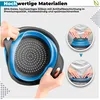 HI NATURE™ Faltbarer Seiher Sieb Set, 2-teilig, Silikon Produktbild-Vorschau 11