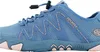 A close-up side view of a blue athletic shoe. Podgląd zdjęcia produktu