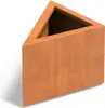Adezz Pflanzkübel Triangle aus Corten-Stahl Pflanzgefäß Produktbild-Vorschau 1